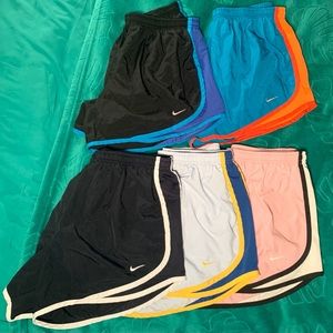 5 pair lot of Nike Tempo running shorts (bundle)